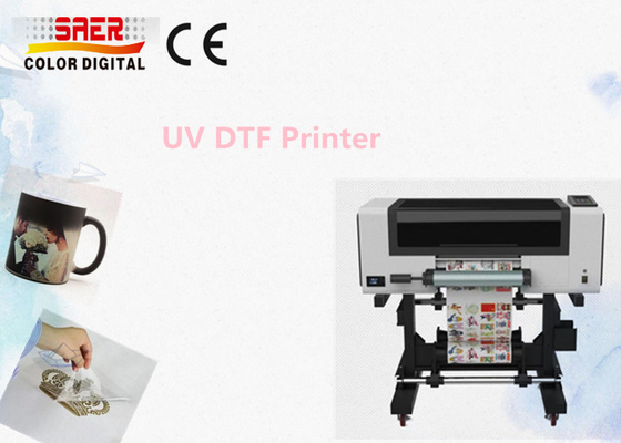 3 têtes imprimante UV DTF taille A3 petite machine d'impression d'autocollants en cristal UV