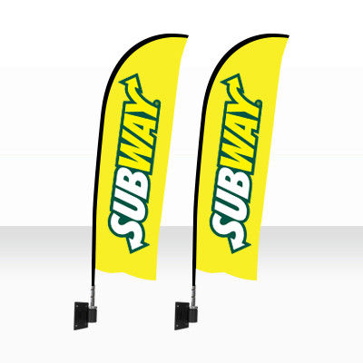 Le blanc 100% a enduit le tissu d'impression de Digital de polyester pour la fabrication de drapeau/drapeau de bannière