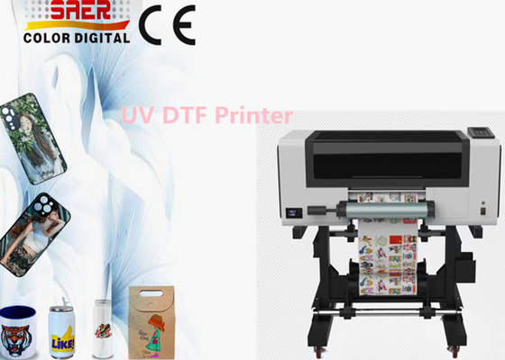 Imprimante UV DTF tout en une machine d'impression UV à pellicule de transfert à tête 3 pièces