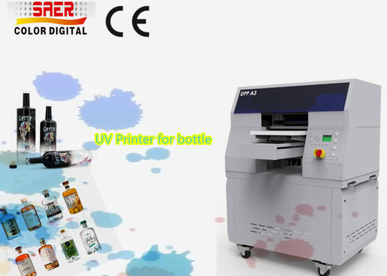 Machine d'impression à cylindre UV pour bouteille Imprimantes à jet d'encre numériques à tête d'impression haute résolution