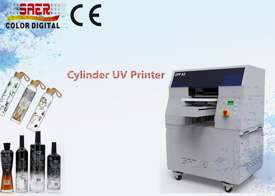 Imprimante à jet d'encre cylindrique numérique rotative bouteille en plastique de boisson machine d'impression UV automatique
