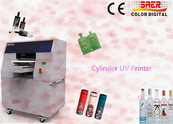 Imprimante à jet d'encre cylindrique numérique rotative bouteille en plastique de boisson machine d'impression UV automatique