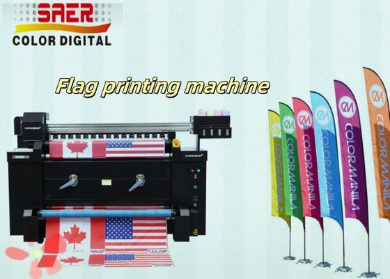 Des drapeaux publicitaires et publicitaires, des machines d'impression textile, des drapeaux, des machines d'impression