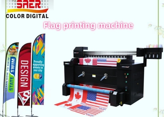 Drapeau en tissu bandeau en rouleau jet d'encre sublimation Imprimante numérique Plotter Imprimante grande machine de drapeau