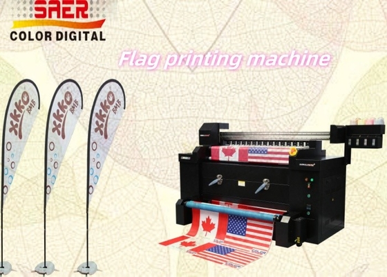 Machine d'impression de drapeaux en tissu à grande vitesse pour les drapeaux à goutte à goutte
