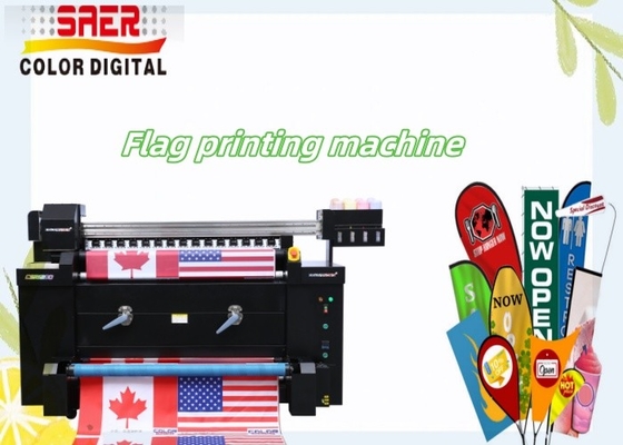 Impression directe en polyester Tissu drapeau Machine d'impression tout en une imprimante textile