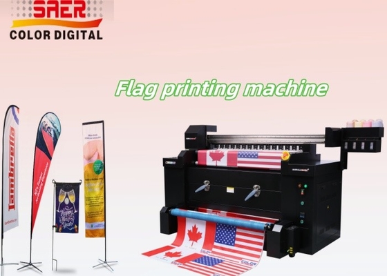 Vente à chaud machines d'impression directes sur tissus en une seule imprimante de drapeau textile de 1,2 m