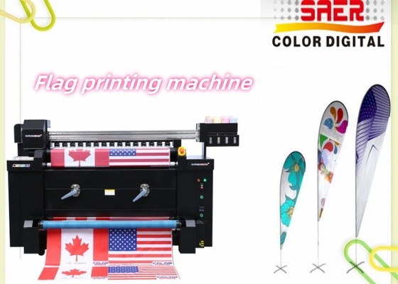 Vente à chaud machines d'impression directes sur tissus en une seule imprimante de drapeau textile de 1,2 m