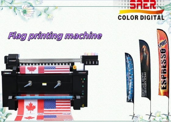 Machine d'impression textile numérique Bannière de drapeau Imprimante de tissu en polyester Imprimante à sublimation par jet d'encre