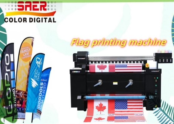 Machine d'impression textile numérique Bannière de drapeau Imprimante de tissu en polyester Imprimante à sublimation par jet d'encre