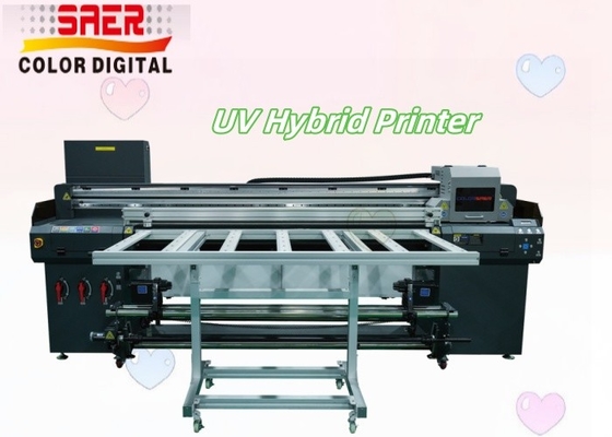 Imprimante hybride UV pour matériau plat et en rouleau Imprimante hybride UV rapide