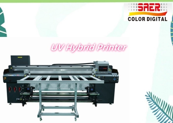 Imprimante hybride UV à plat haute précision et haute vitesse et machine d'impression à rouleaux à péage