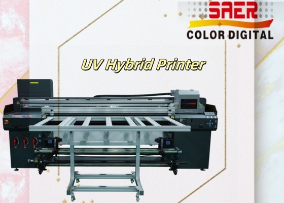 SAER Banner Paper UV Hybrid Roll To Roll et machine à imprimer à plateau