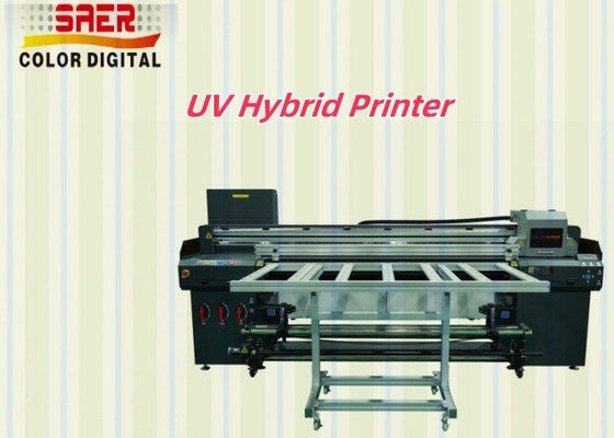 Imprimante UV hybride toile Imprimante UV hybride de 1,8 m pour différents matériaux