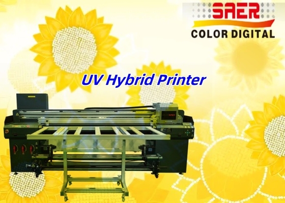Imprimante UV hybride toile Imprimante UV hybride de 1,8 m pour différents matériaux