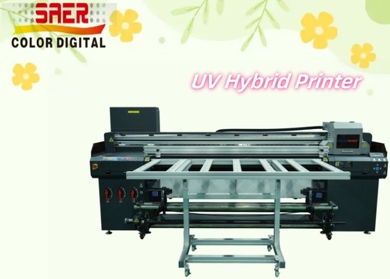 Imprimante UV hybride à plateau Imprimante à rouleaux à rouleaux Imprimante à haute productivité
