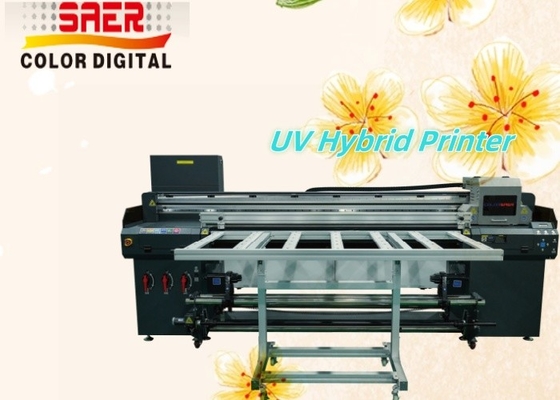 Imprimante UV hybride à plateau Imprimante à rouleaux à rouleaux Imprimante à haute productivité