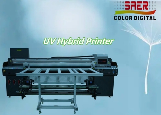 Imprimante hybride numérique UV à rouleaux et à rouleaux plats Imprimante à rouleaux plats UV de 1,8 m
