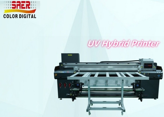 Garantie 1 an Imprimante hybride UV à plateau et à rouleaux pour affiches, banderoles, autocollants et films de plafond