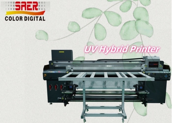 Imprimante à plat à haute résolution industrielle à rouleau hybride UV de 1,8 m