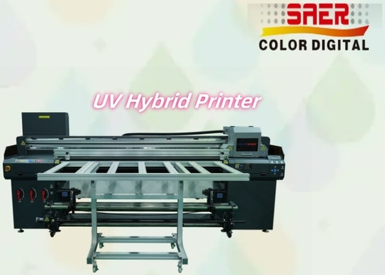 Imprimante à jet d'encre UV numérique à rouleaux et imprimante hybride UV à plat