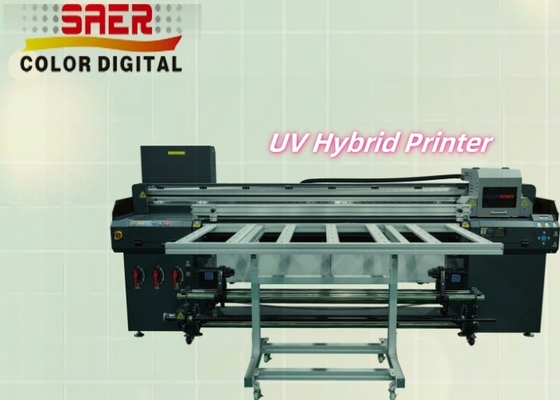 Imprimante à jet d'encre à rouleaux UV à grande vitesse et imprimante à bandeau à plat