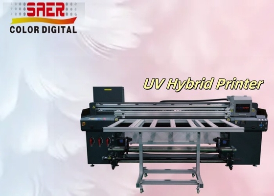 Imprimante UV hybride à rouleaux à rouleaux extérieurs et intérieurs