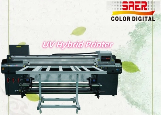 Imprimante UV hybride à rouleaux à rouleaux extérieurs et intérieurs