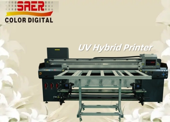 Imprimante hybride UV haute résolution à plat et à rouleaux