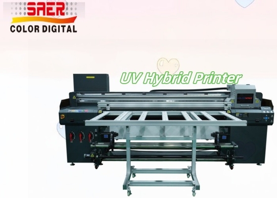 Imprimante hybride UV à rouleaux et à plat, machine d'impression numérique intérieure et extérieure