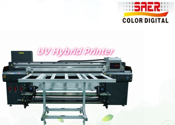 1Imprimante hybride UV large format à plat et à rouleau à rouleau Imprimante UV Shanghai Factory