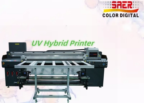 Imprimante UV hybride de haute qualité de 1,8 m à plat et à rouleau à rouleau