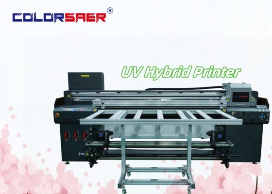 SAER UV Hybrid Digital Printing Plotter Flatbed and Roll to Roll Imprimante à jet d'encre hybride UV