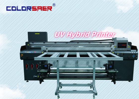 Longue durée de vie Imprimante hybride UV à rouleaux et à plat Imprimante UV commerciale à haute stabilité