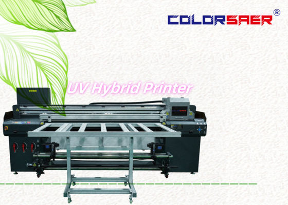 Imprimante hybride UV à rouleau à rouleaux de 6 pieds, affiche, bannière, autocollant, film de plafond, plotter grand format