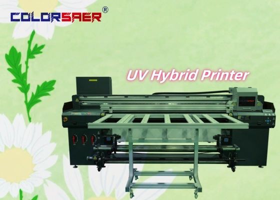 1Imprimante hybride UV de 0,8 m pour la publicité extérieure et intérieure CMYK + W + CMYK + vernis
