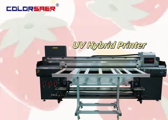 Plotteur hybride UV à haute vitesse automatique à plat et à rouleau pour la fabrication de panneaux créatifs