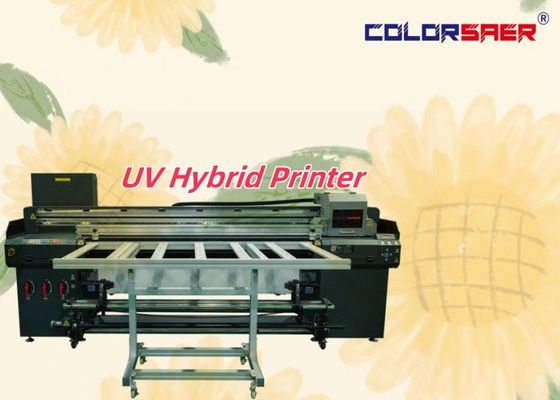 Imprimante à jet d'encre UV pour petites entreprises à plat avec imprimante hybride UV à rouleaux pour différents matériaux