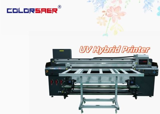 Imprimante hybride UV couleur SAER à plat avec rouleau à rouleau I3200 Nouveau traceur UV pour différents matériaux