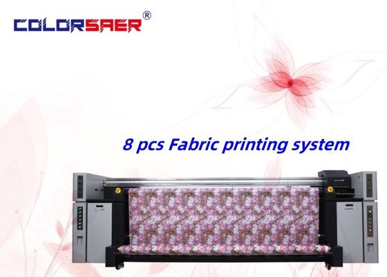 Machine d'impression numérique à drapeaux haute efficacité grand format 3,2 m Imprimante à jet d'encre 8 pièces I3200 Imprimante à encre de sublimation durable