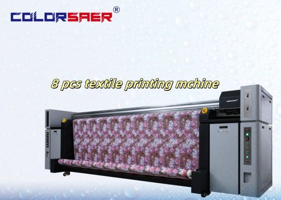 Machine d'impression numérique à drapeaux haute efficacité grand format 3,2 m Imprimante à jet d'encre 8 pièces I3200 Imprimante à encre de sublimation durable