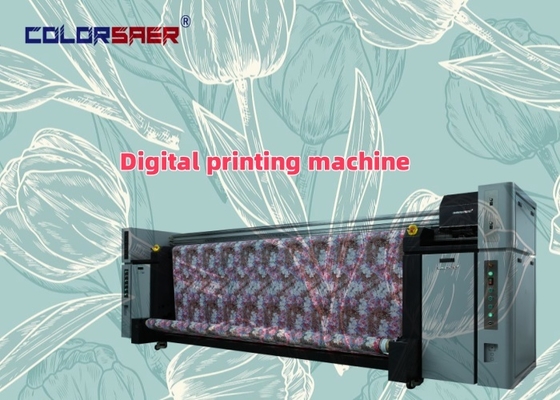 3200 mm Grandes tailles Directement sur le coton et l'imprimante Poyester Imprimante professionnelle sur machine à rouleaux de tissu