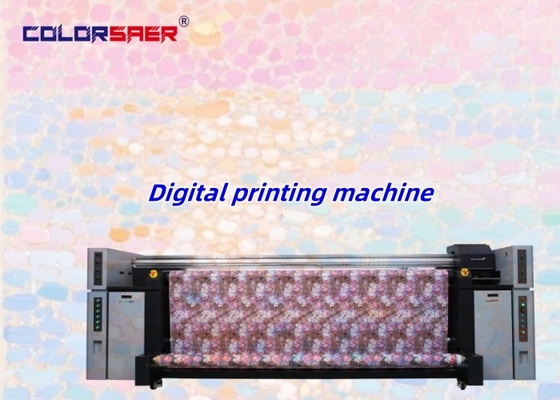 Imprimante à sublimation numérique 3.2m avec têtes d'impression I3200 et système de chauffage, système d'impression textile tout-en-un, vente directe d'usine