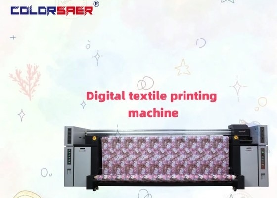 Imprimante à sublimation numérique 3.2m avec têtes d'impression I3200 et système de chauffage, système d'impression textile tout-en-un, vente directe d'usine