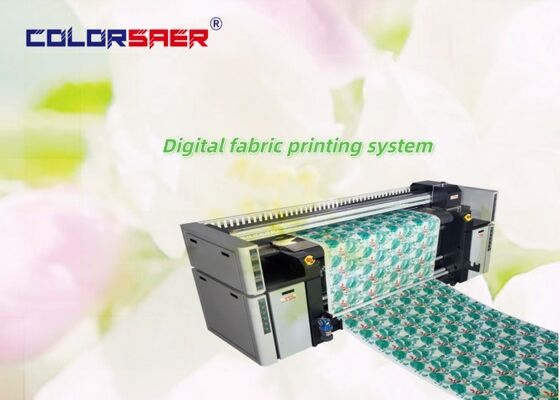 Traceur textile multifonctionnel SAER haute qualité 4 couleurs ou 8 couleurs avec système complet de chauffage et encre pigmentaire ou encre de sublimation