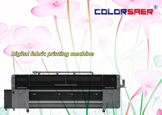 Machine d'impression de tissus à jet d'encre numérique 3200 mm efficace et stable Polyester et coton Plotter textile avec 4 pièces et tête d'impression
