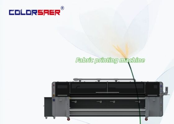 Système d'impression numérique haute vitesse sur tissu CMJN Imprimante textile avec unité de fixation chauffante Machine tout-en-un