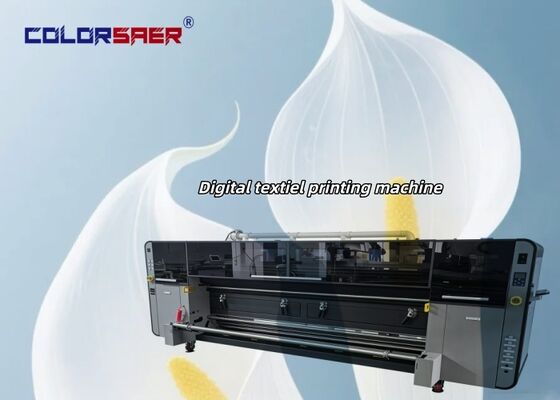 Machine d'impression textile numérique grand format SAER haut de gamme, largeur 3,2 m, imprimante textile avec 4 têtes d'impression KJ4B-QL