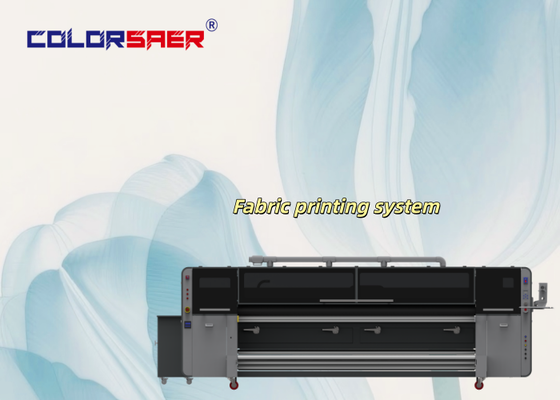 SAER CMYK 4 color Digital Textile Printing System Roll to Roll Fabric Plotter With Pigment Ink & Sublimation ink