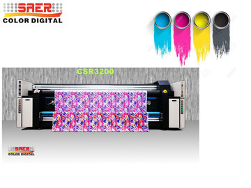 Doubles conspirateur de tissu de vision/imprimante de textile grand format pour la certification de la CE de drapeau